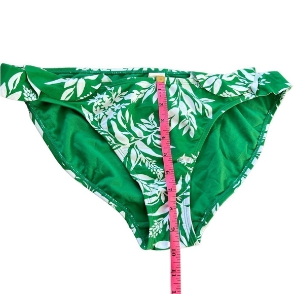 🆕 Profile by Gottex Modern Leaf Tropical Ruffle Bikini Bottom - Picture 5 of 6